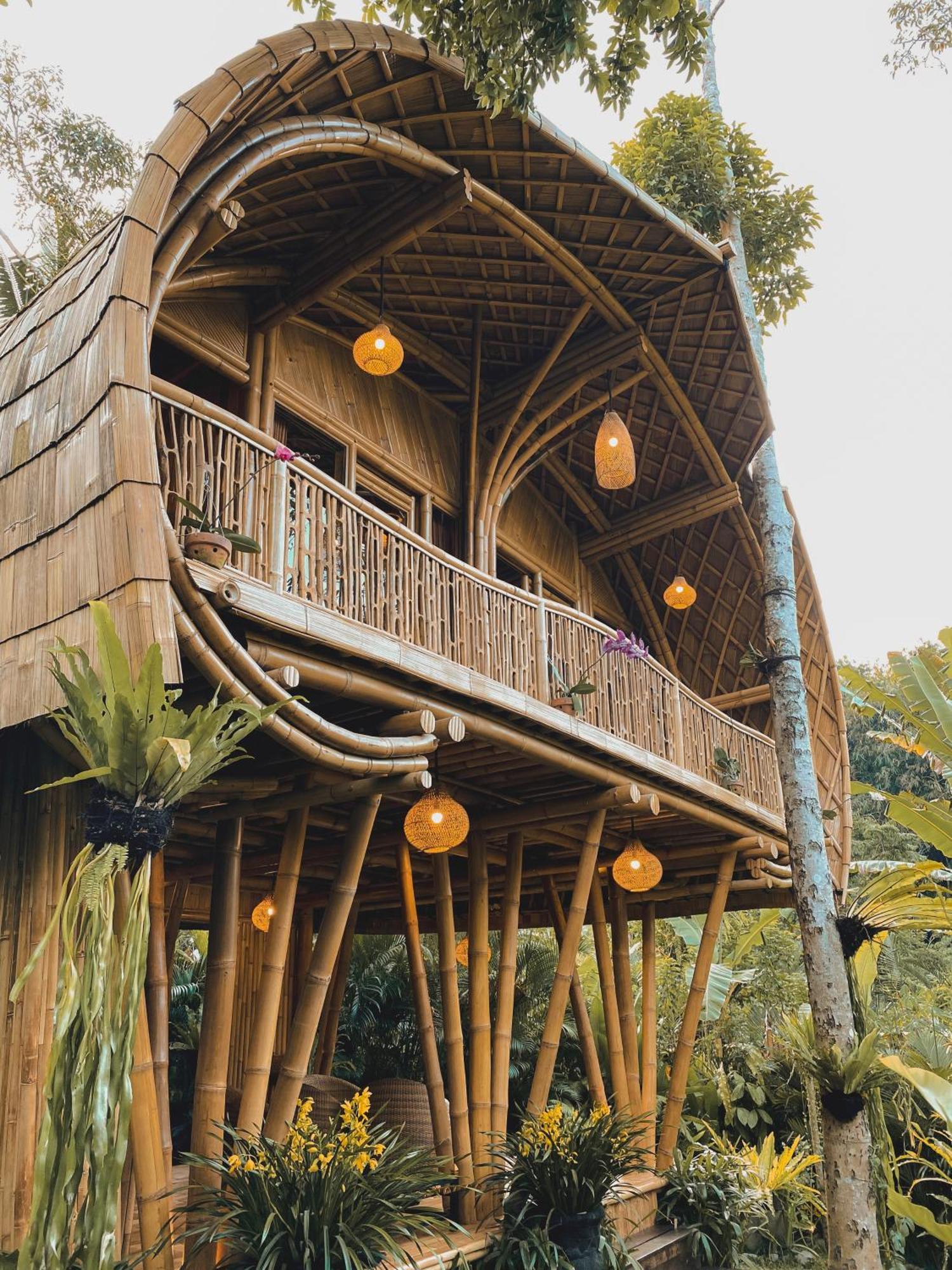 Alamvaya Bali Bamboo House Villa Sidemen  Eksteriør bilde