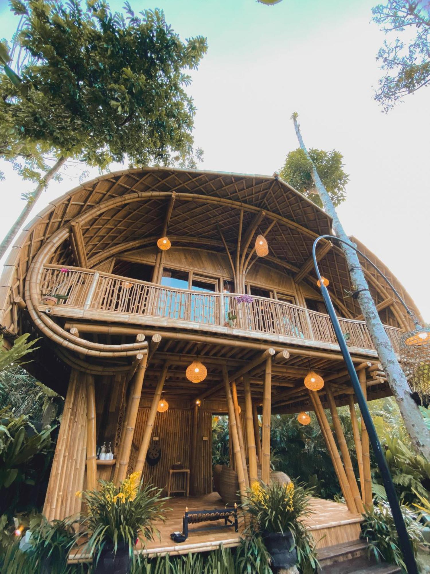 Alamvaya Bali Bamboo House Villa Sidemen  Eksteriør bilde