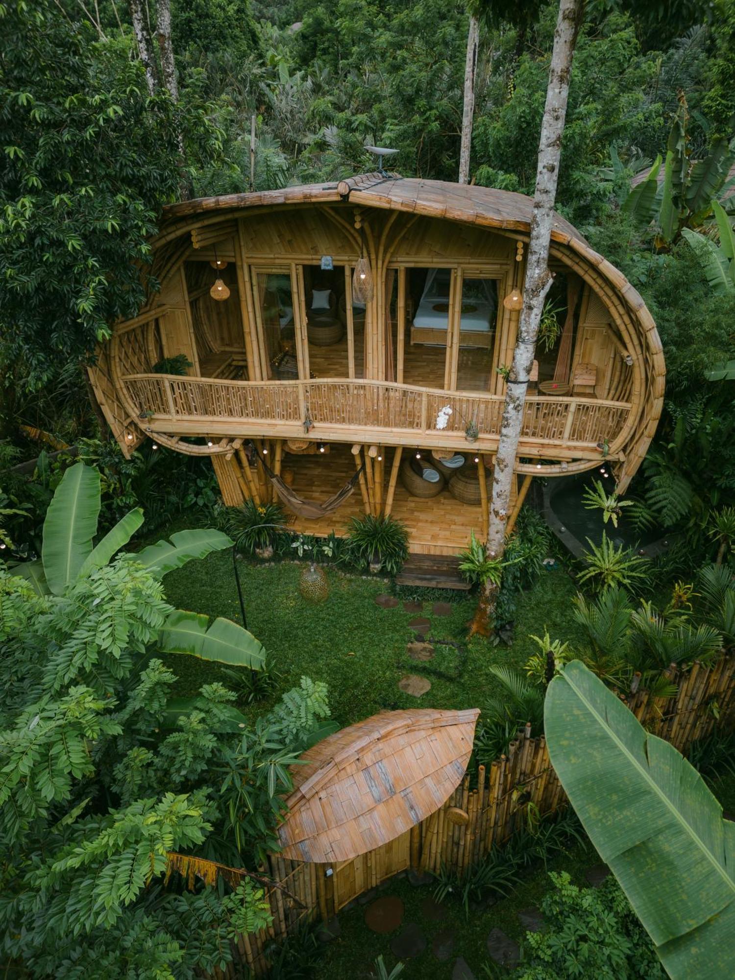 Alamvaya Bali Bamboo House Villa Sidemen  Eksteriør bilde