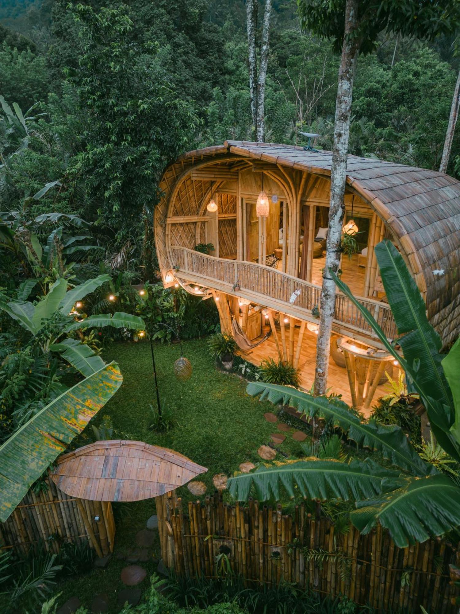Alamvaya Bali Bamboo House Villa Sidemen  Eksteriør bilde