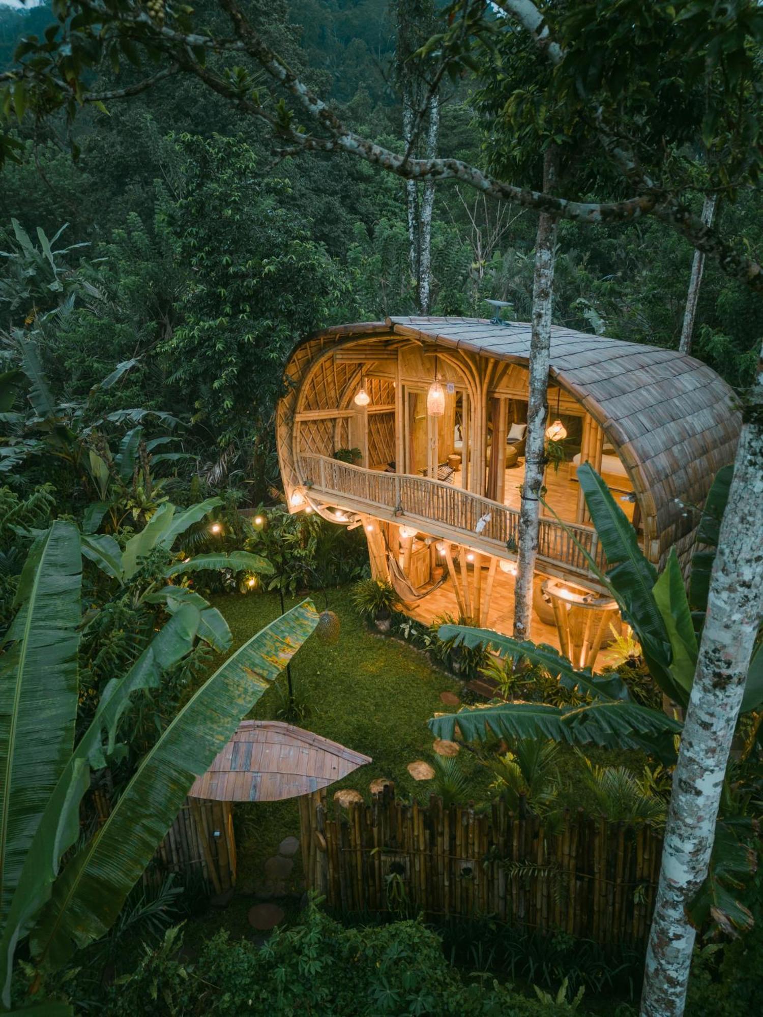 Alamvaya Bali Bamboo House Villa Sidemen  Eksteriør bilde