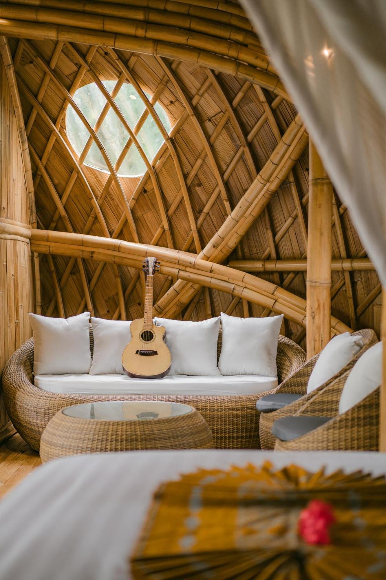 Alamvaya Bali Bamboo House Villa Sidemen  Eksteriør bilde