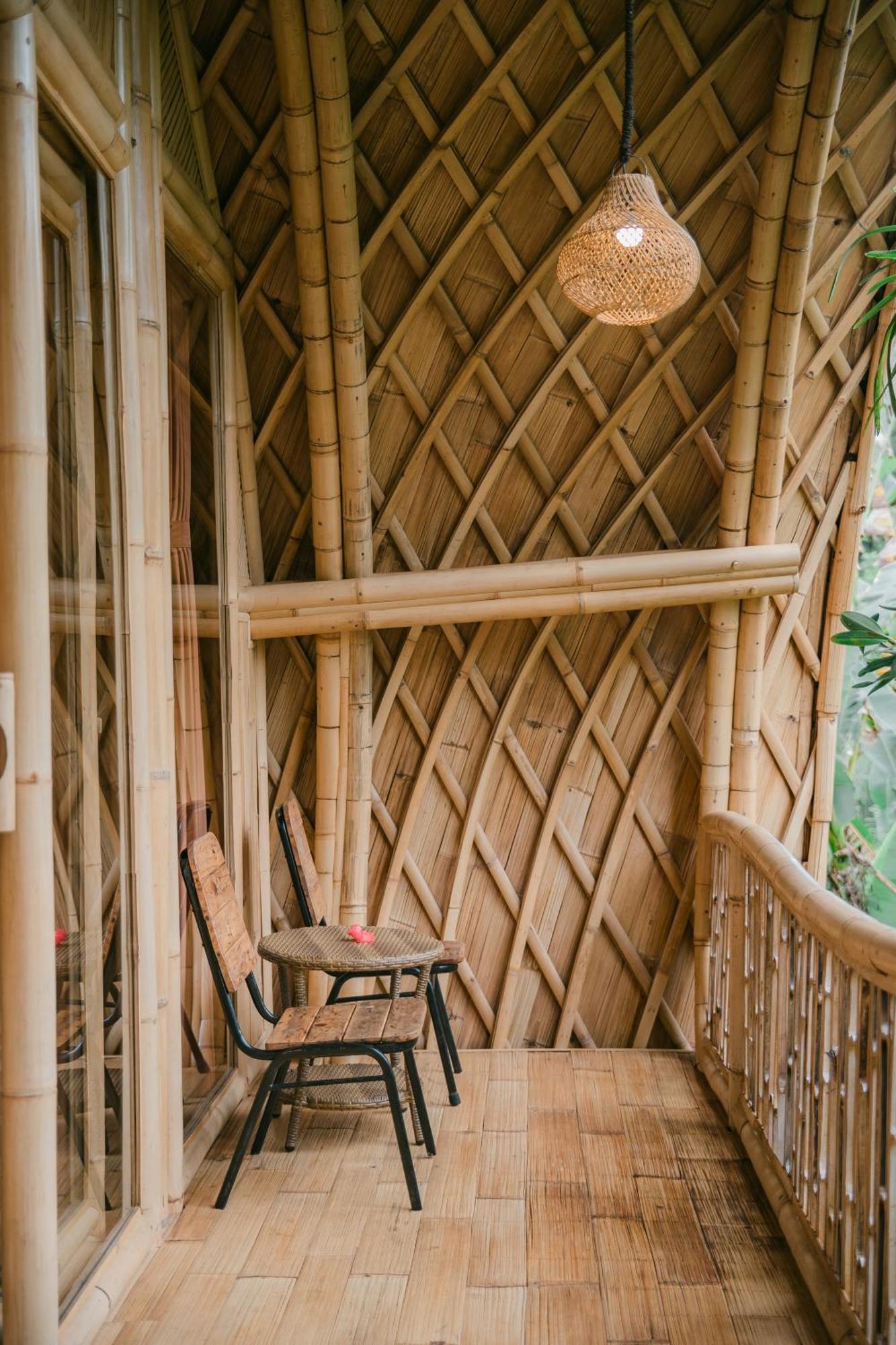 Alamvaya Bali Bamboo House Villa Sidemen  Eksteriør bilde