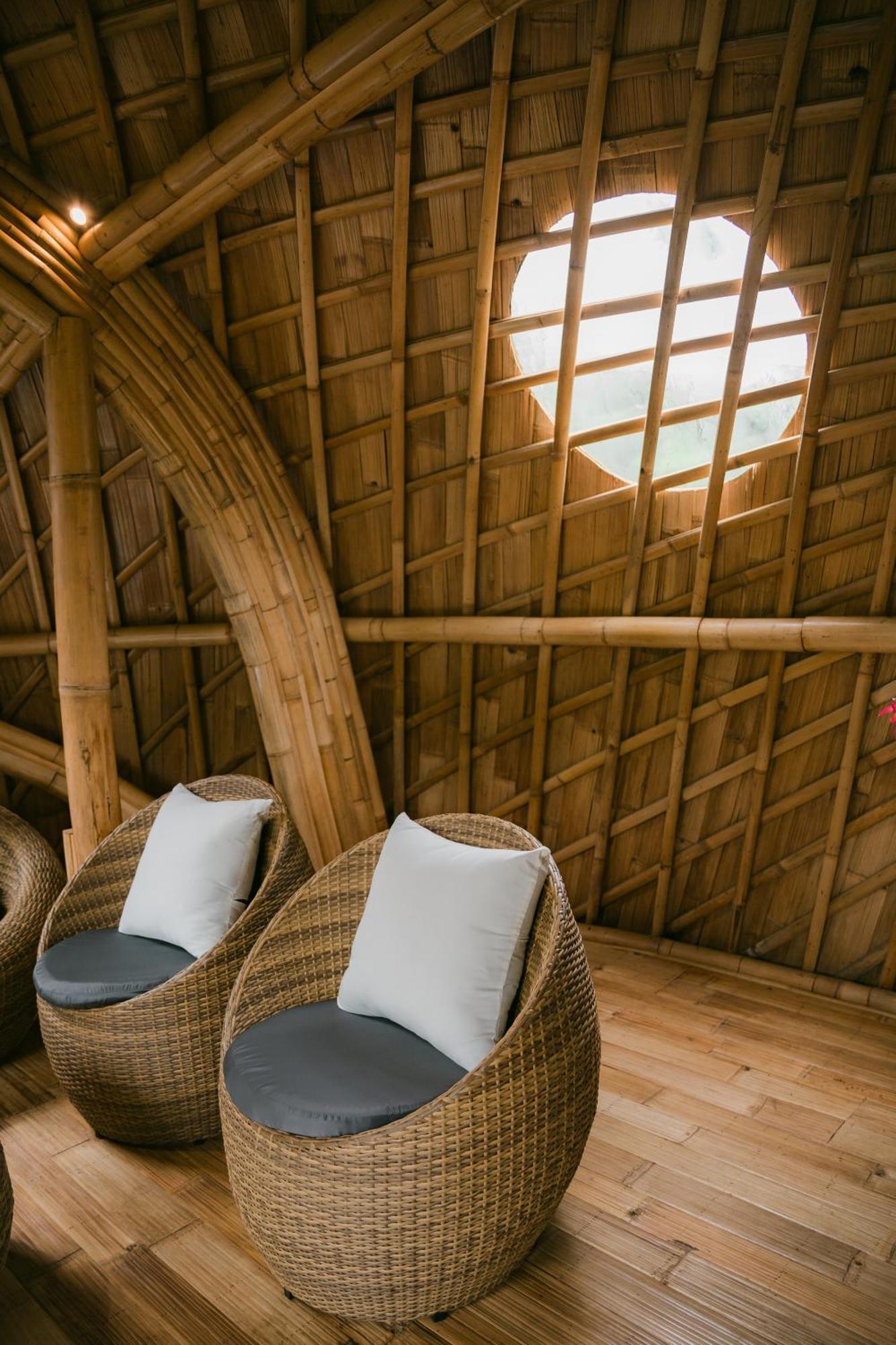 Alamvaya Bali Bamboo House Villa Sidemen  Eksteriør bilde