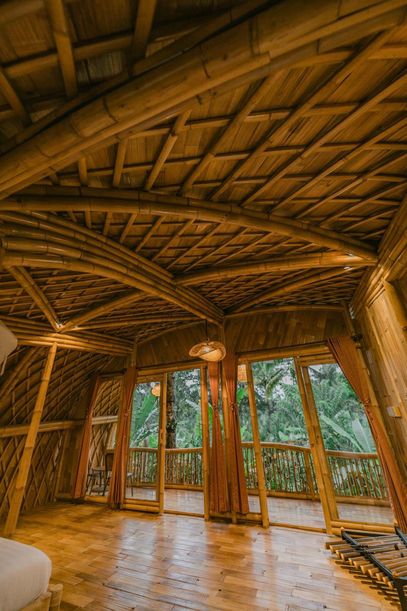Alamvaya Bali Bamboo House Villa Sidemen  Eksteriør bilde