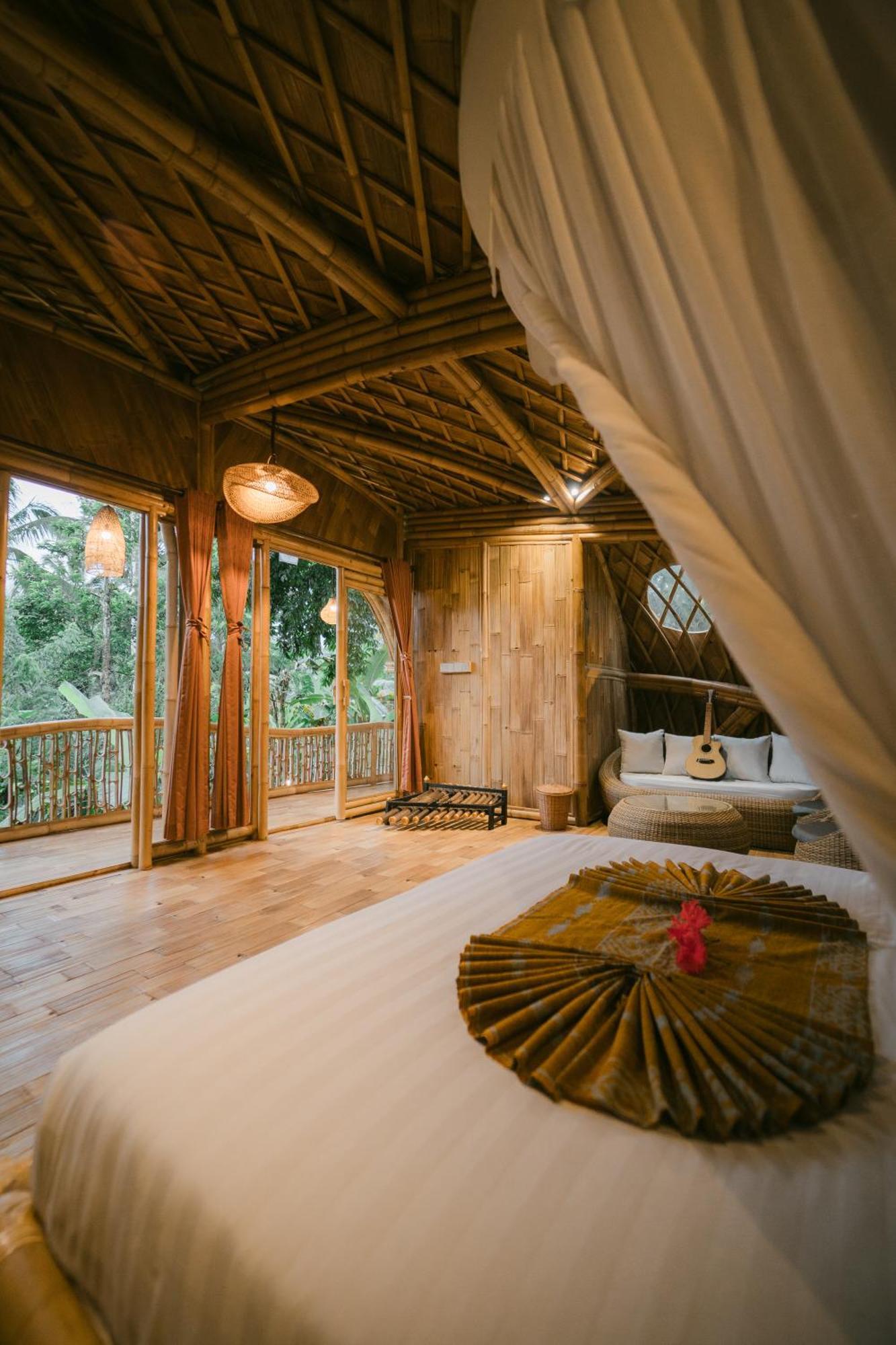 Alamvaya Bali Bamboo House Villa Sidemen  Eksteriør bilde
