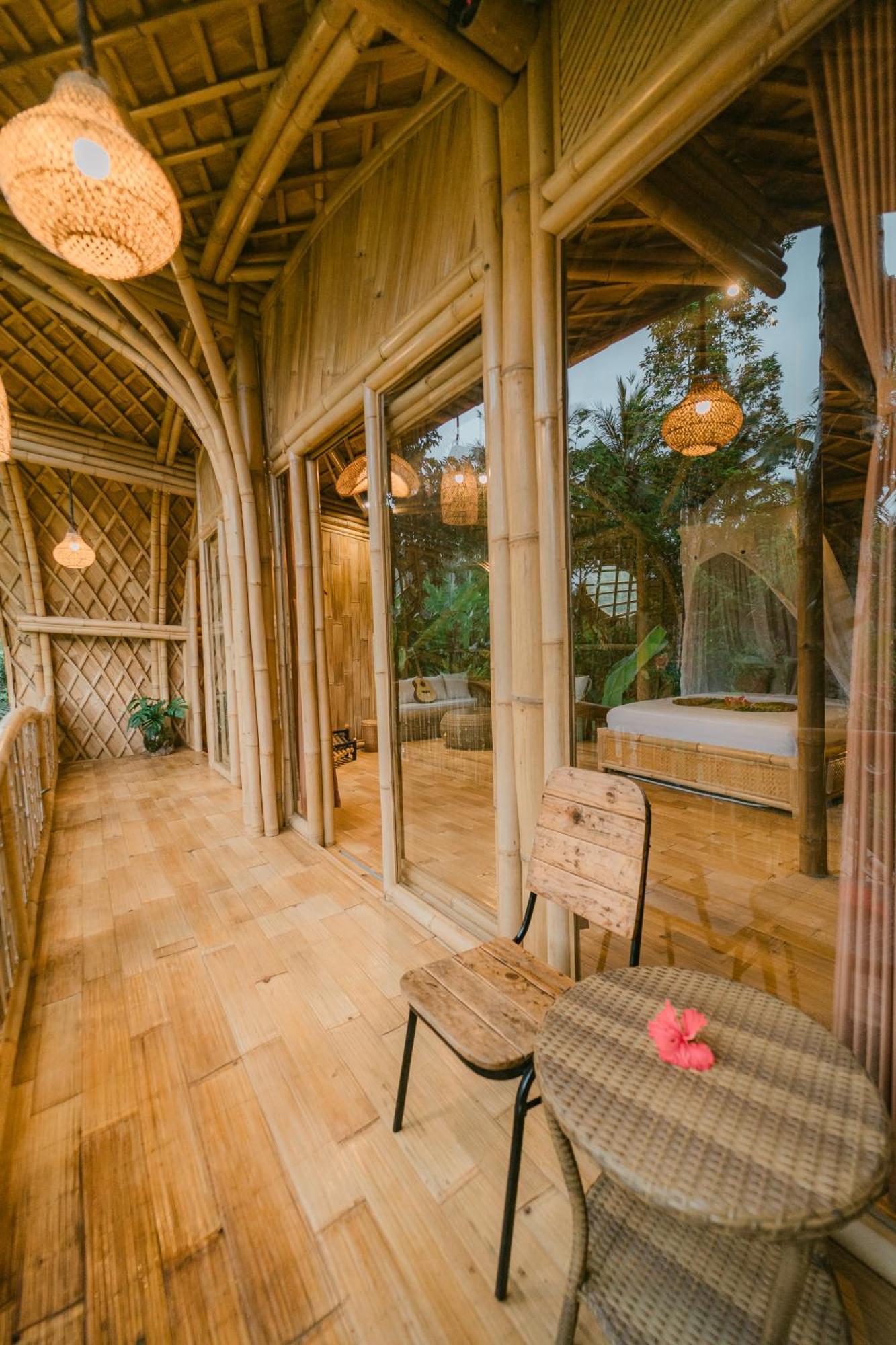 Alamvaya Bali Bamboo House Villa Sidemen  Eksteriør bilde