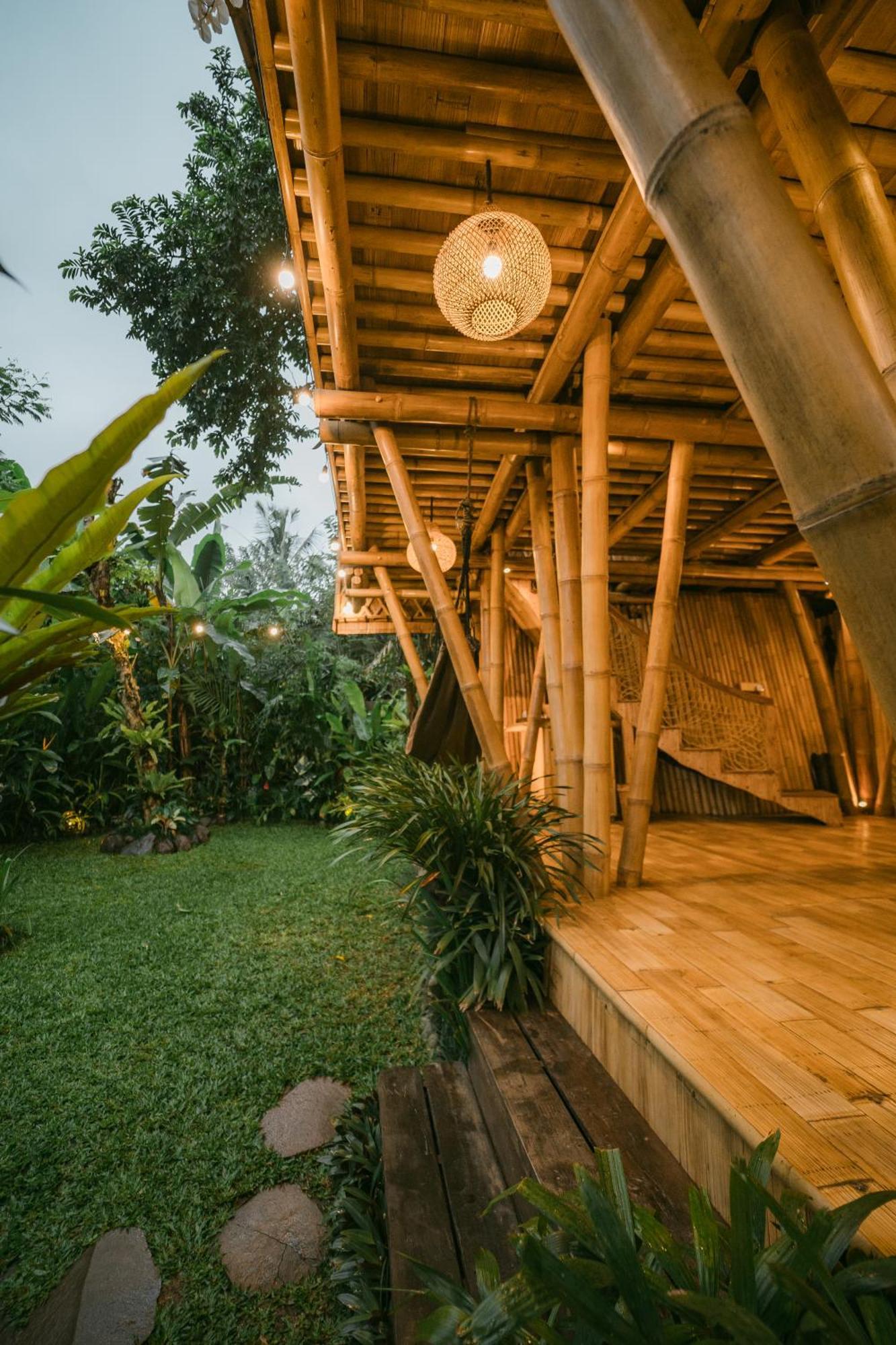 Alamvaya Bali Bamboo House Villa Sidemen  Eksteriør bilde