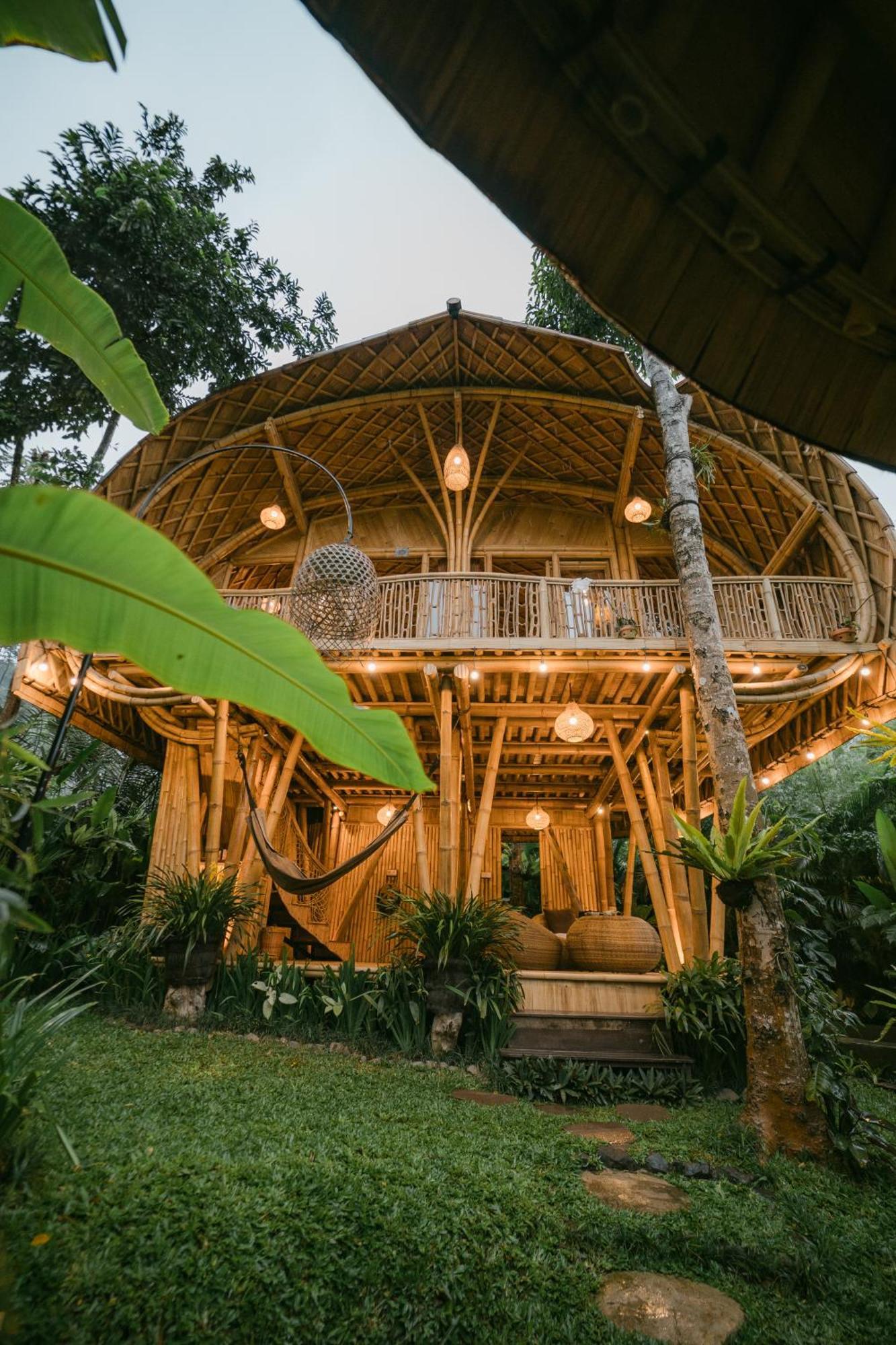 Alamvaya Bali Bamboo House Villa Sidemen  Eksteriør bilde