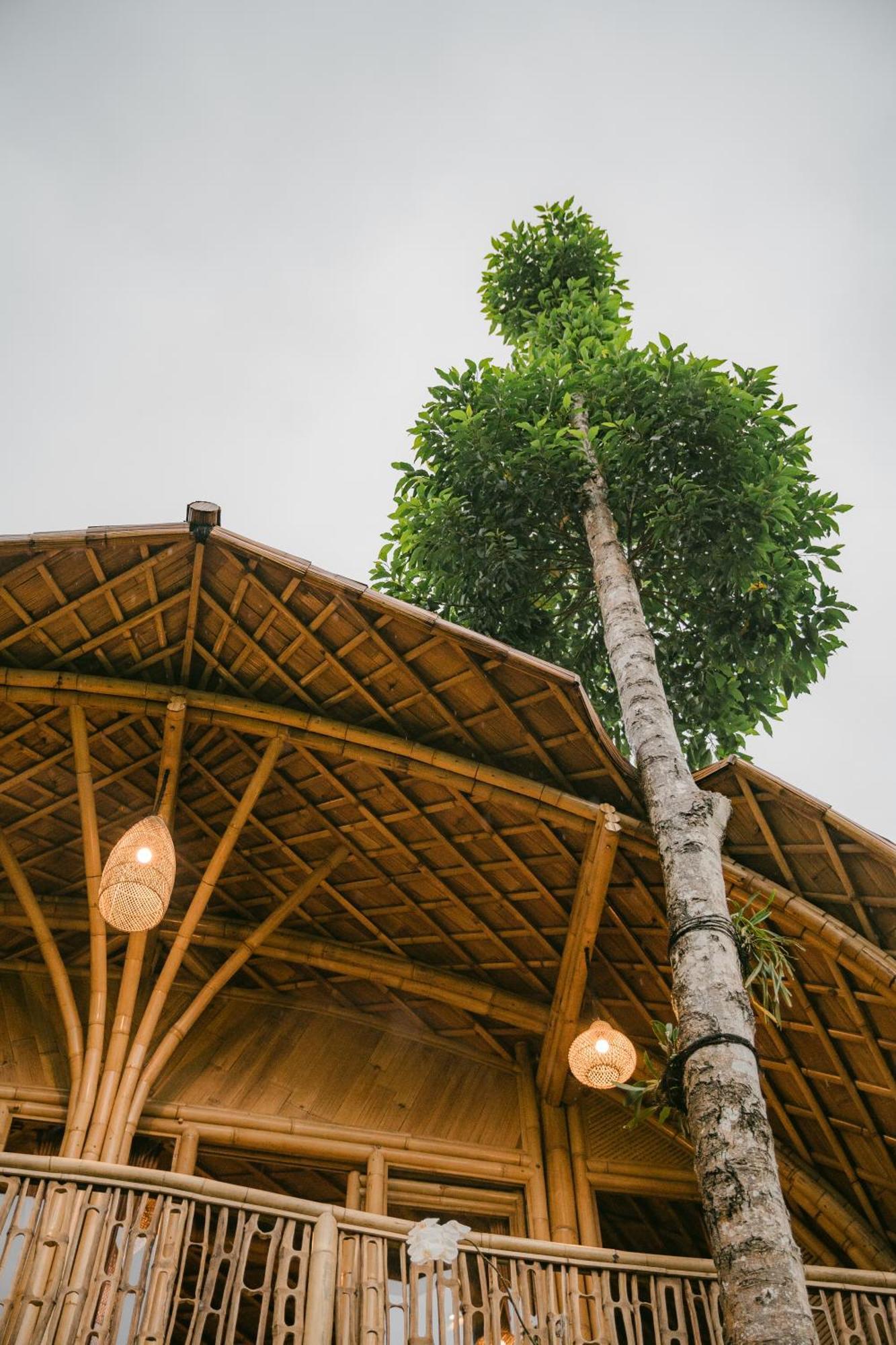 Alamvaya Bali Bamboo House Villa Sidemen  Eksteriør bilde