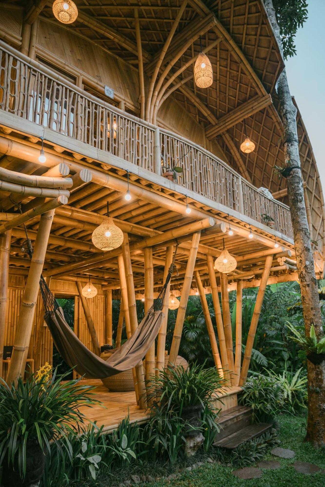 Alamvaya Bali Bamboo House Villa Sidemen  Eksteriør bilde