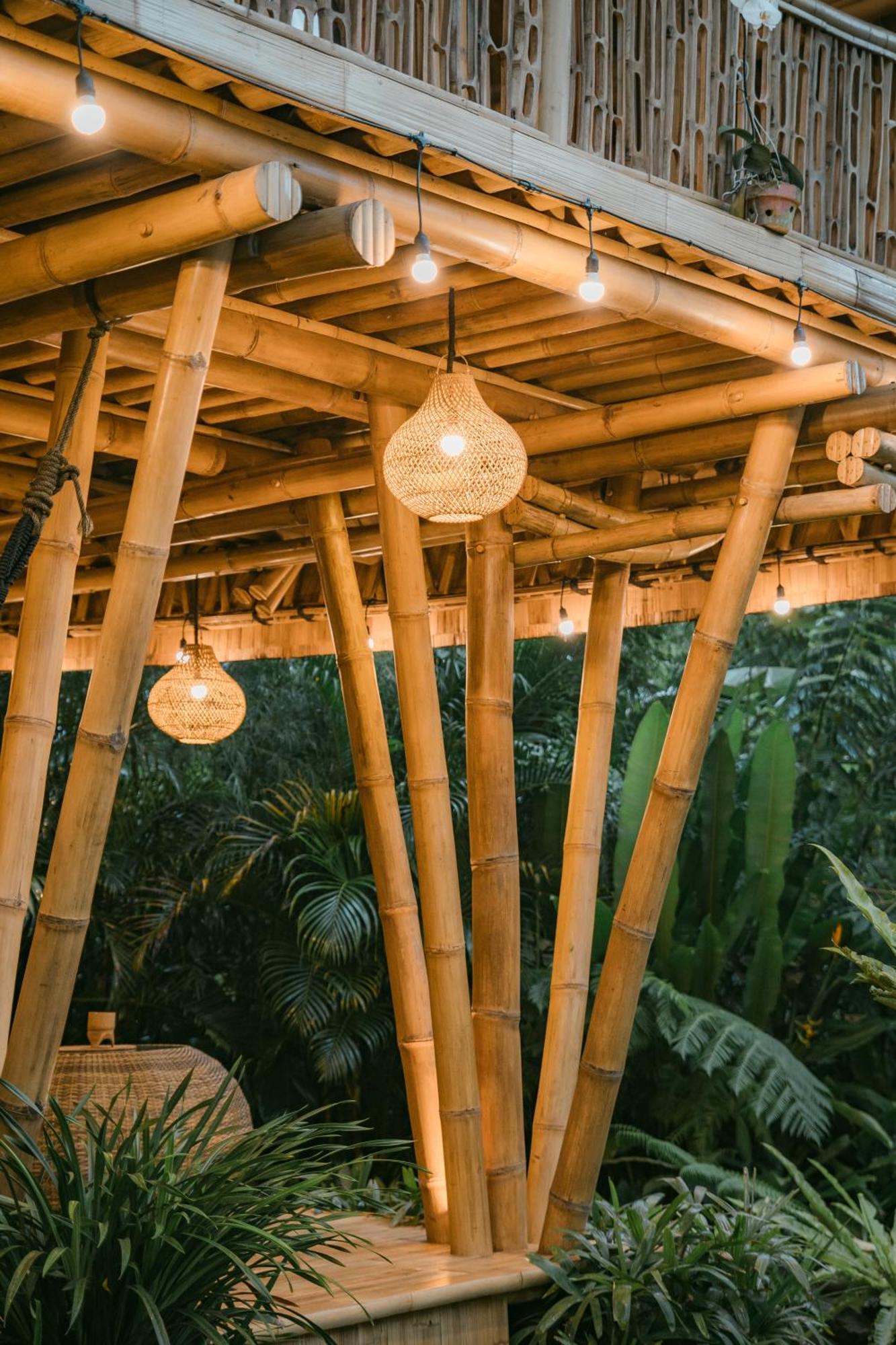 Alamvaya Bali Bamboo House Villa Sidemen  Eksteriør bilde