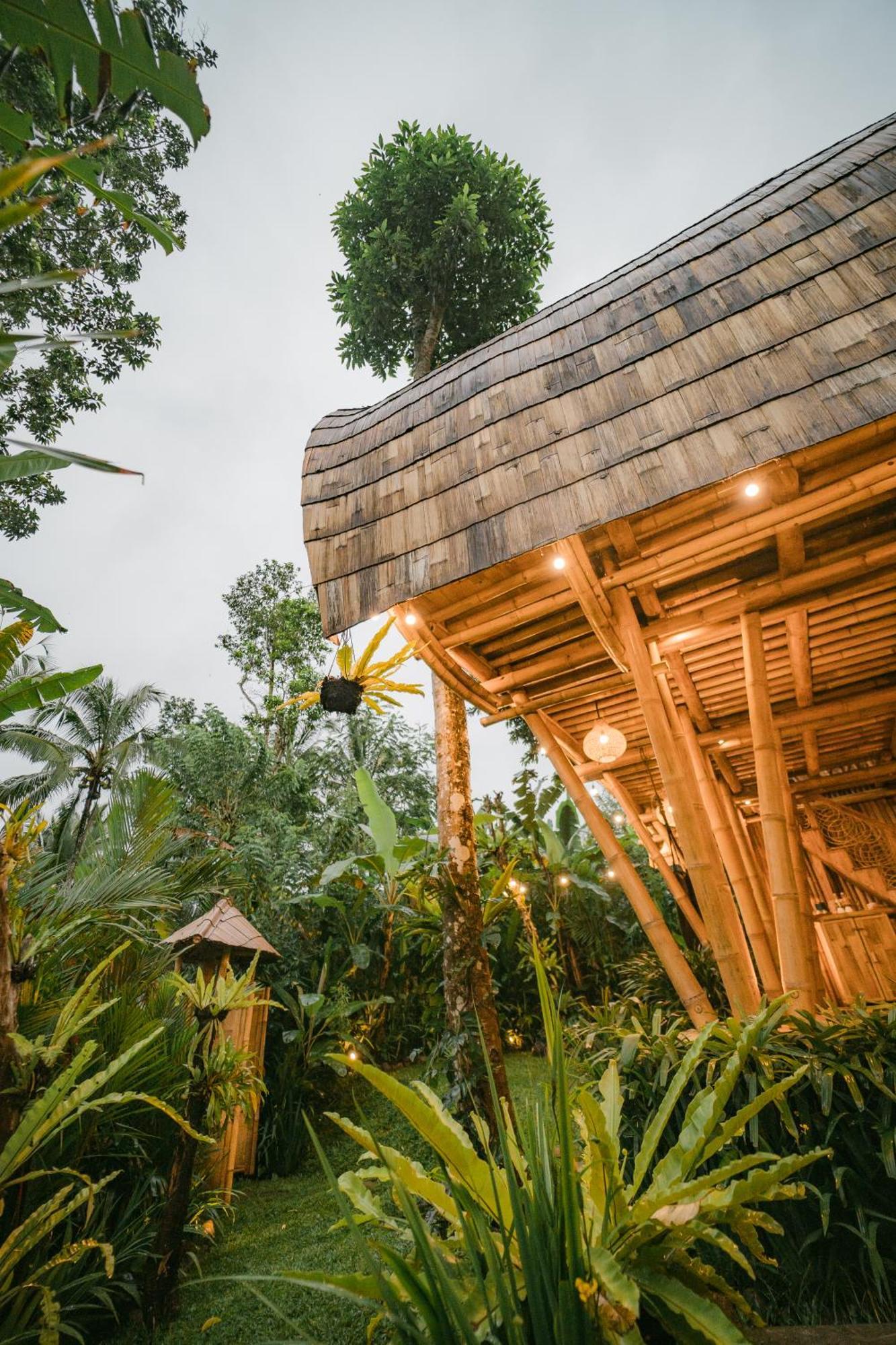 Alamvaya Bali Bamboo House Villa Sidemen  Eksteriør bilde