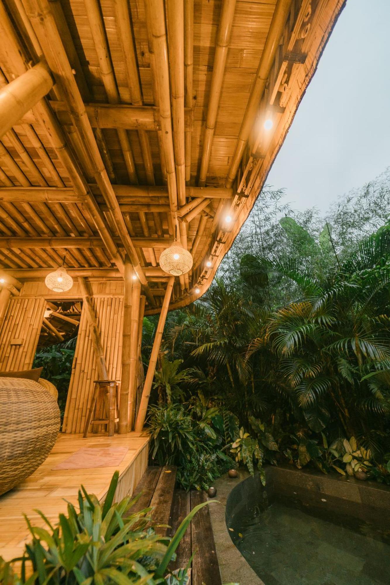 Alamvaya Bali Bamboo House Villa Sidemen  Eksteriør bilde